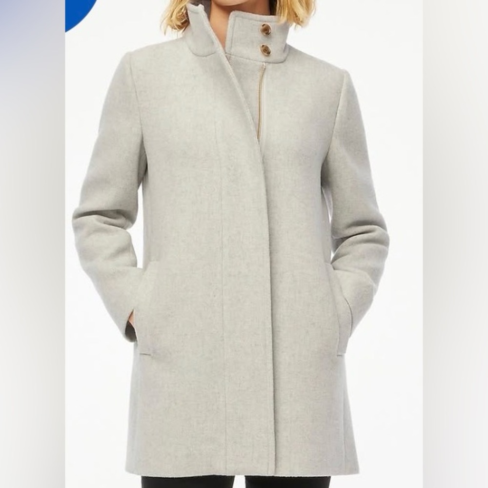 J. Crew Women's Light Gray Trench Coat